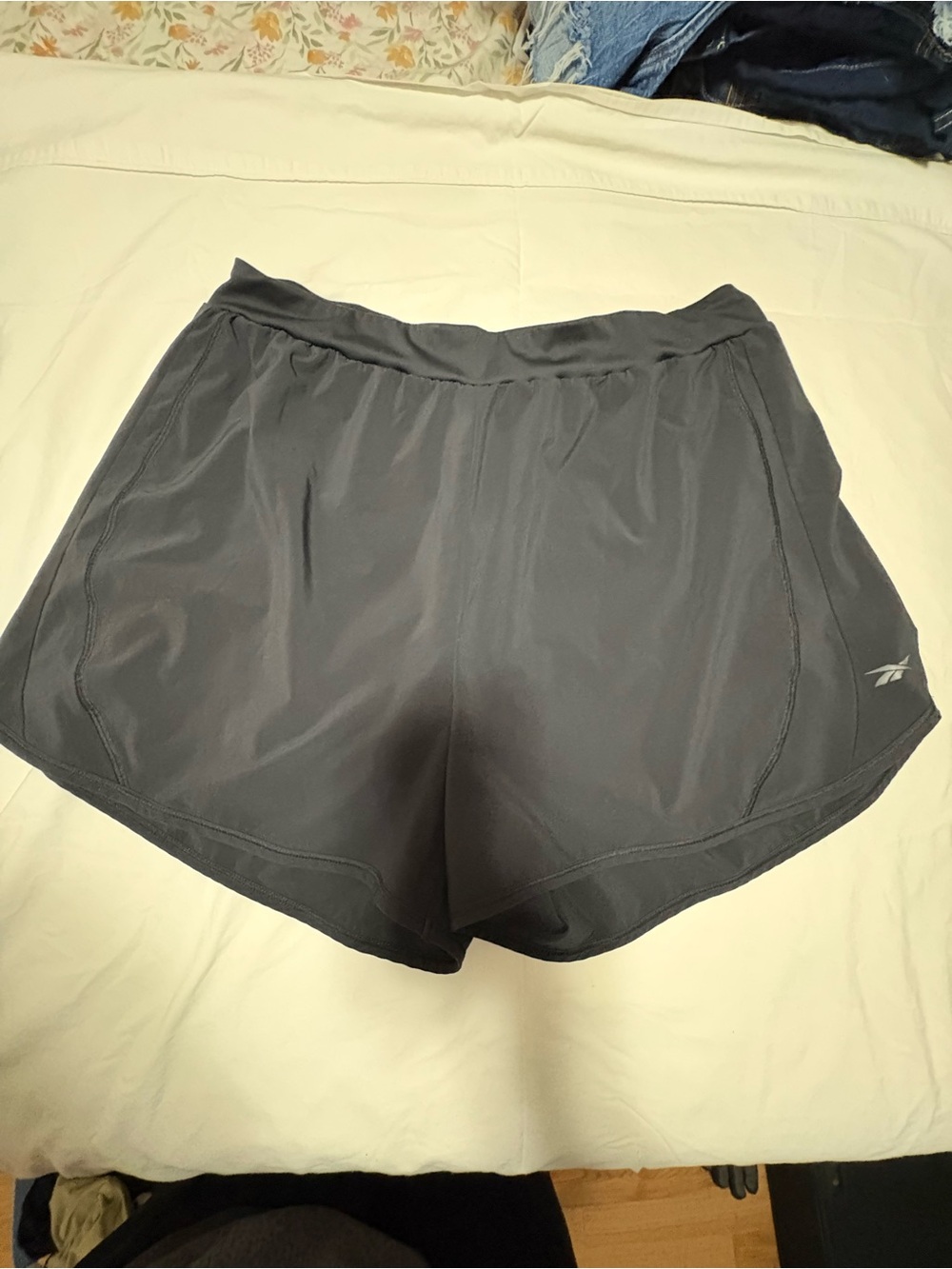Reebok Women's Dark Gray Athletic Running Shorts